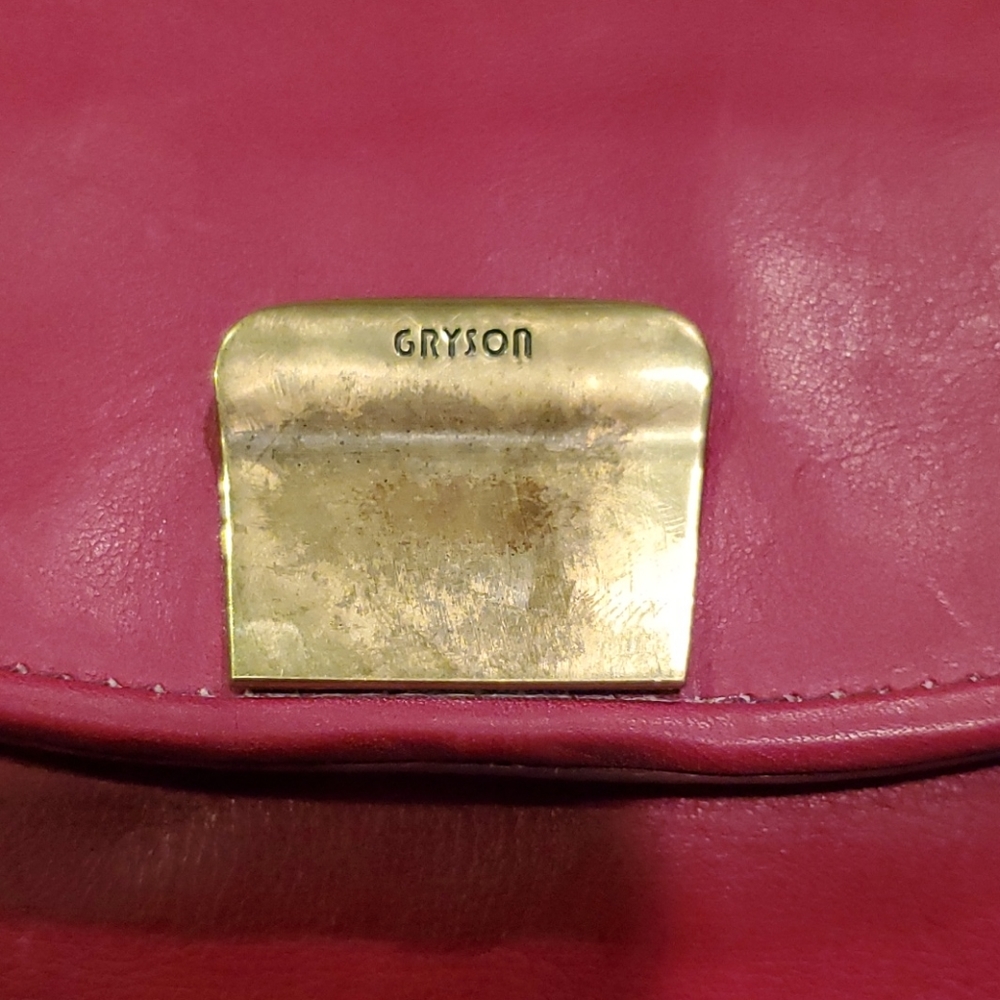 *SALE* Gryson maroon leather crossbody - Picture 6 of 13